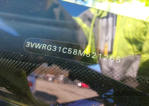 2008 Volkswagen New Beetle S/Se from USA, damaged, VIN 3VWRG31C58M521265